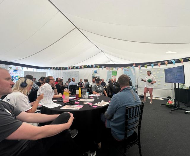 The pouring rain did nothing to dampen the innovation spirit at the Northumbrian Water Innovation Festival this morning - if anything it added to the fun, with smiles, brollies and wellies all round! ☔️😊

This is such an amazing event - big kudos to the whole @northumbrian_water team for another wonderful year.

I really enjoyed contributing a lightning talk this morning in tent 16 with Neil Usborne and @richard.seales , it was such a great way to start the day.

Can’t wait to see the outputs of all the sprints later this week!

#InnovationFestival2024 #innovfest24
#innovation #lightningtalk #facilitator #facilitation #innovationsprint